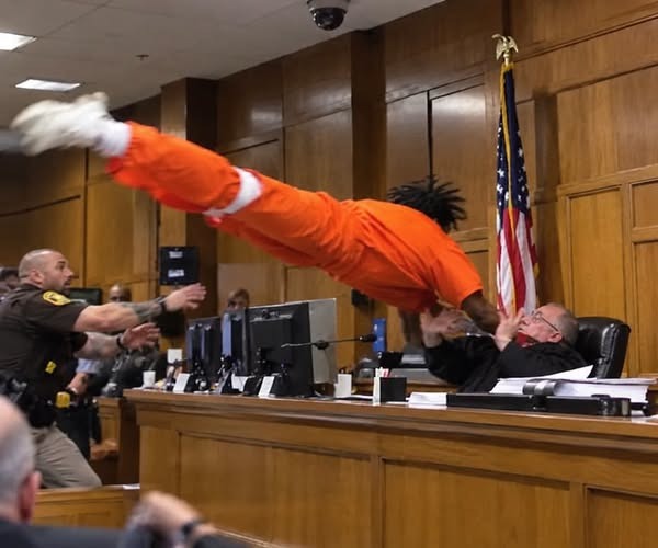 MaCourtroom Chaos Erupts After Defendant Charges at Judge Following Sentencing