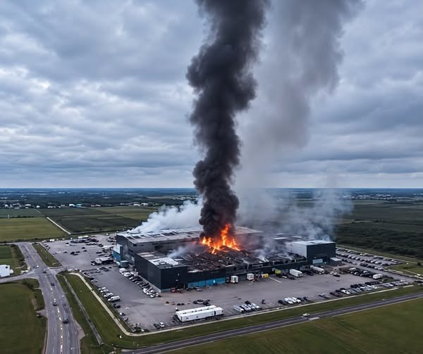 U.S. Warehouse Suddenly Catches Fire—What Happened Next Shocked Everyone…